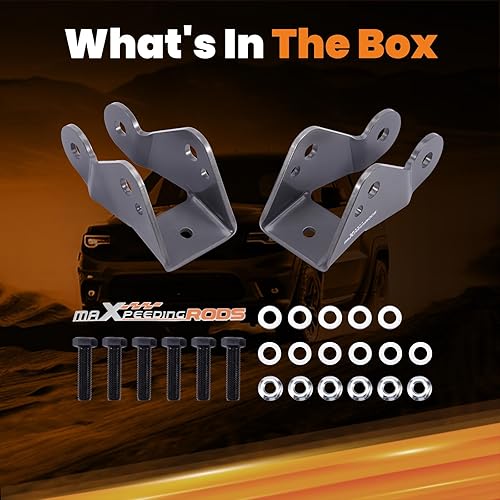 Miniatura 6 de Tuningsworld Extensión de amortiguador de 3" a 5" para Chevy Silverado C1500, para GMC Sierra C1500 2WD 1988-1998, soportes de extensión de