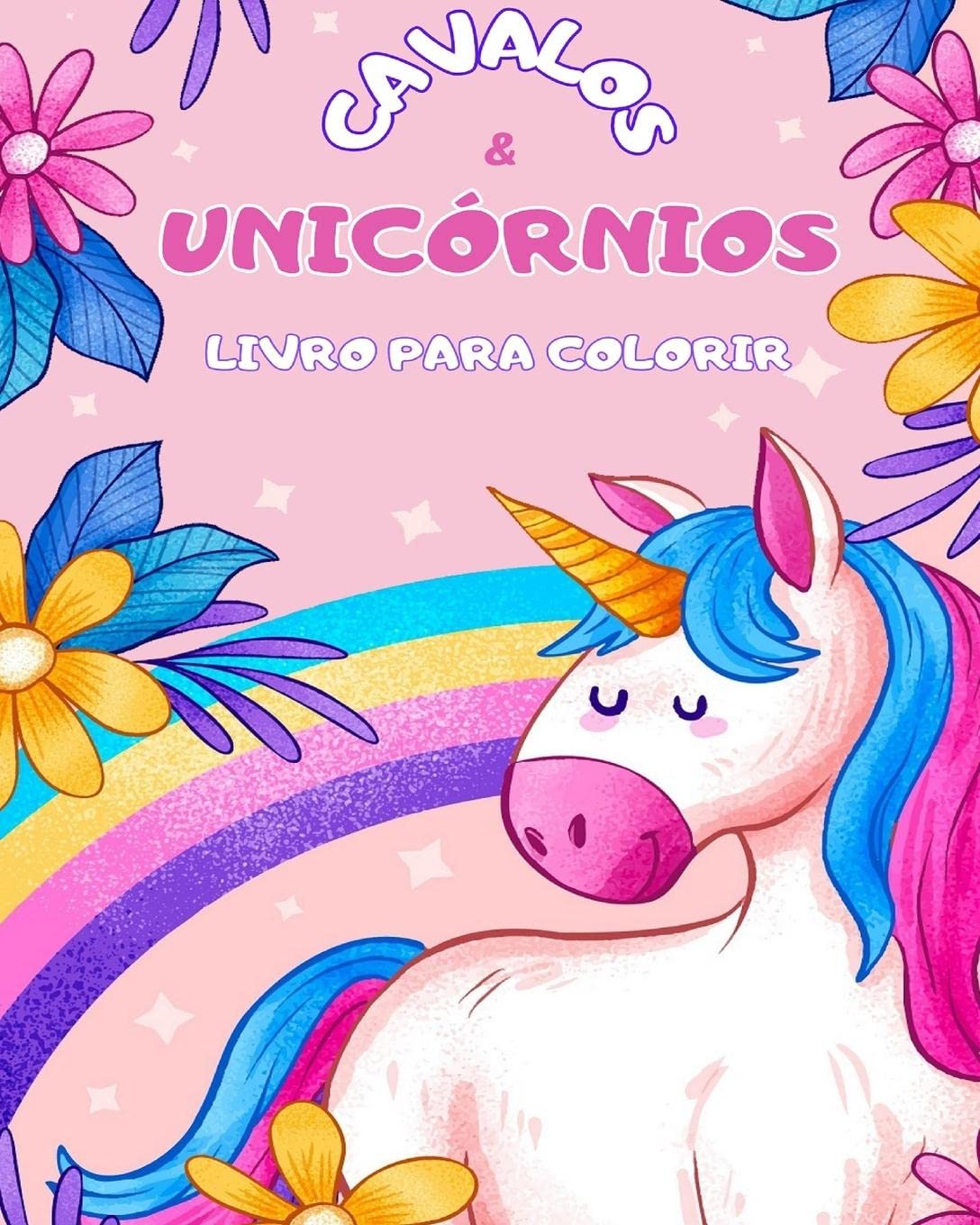 Cavalos e Unicórnios. Livro de colorir para crianças.: Para quem ama unicórnios este livro é um ótimo presente para crianças de 4 a 10