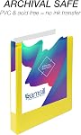 Samsill Durable 1 inch 3 Ring Binder, D Ring Binder, 100% Recycled Chipboard, Yellow
