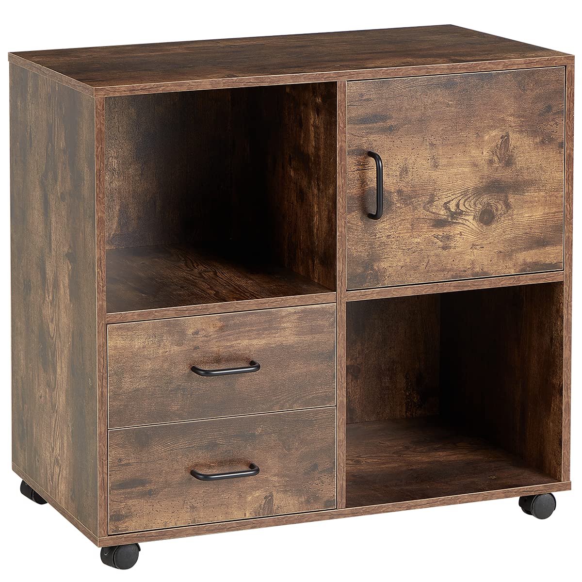 Buy YOLENY 2 Drawers File Mobile Wooden Lateral Filing