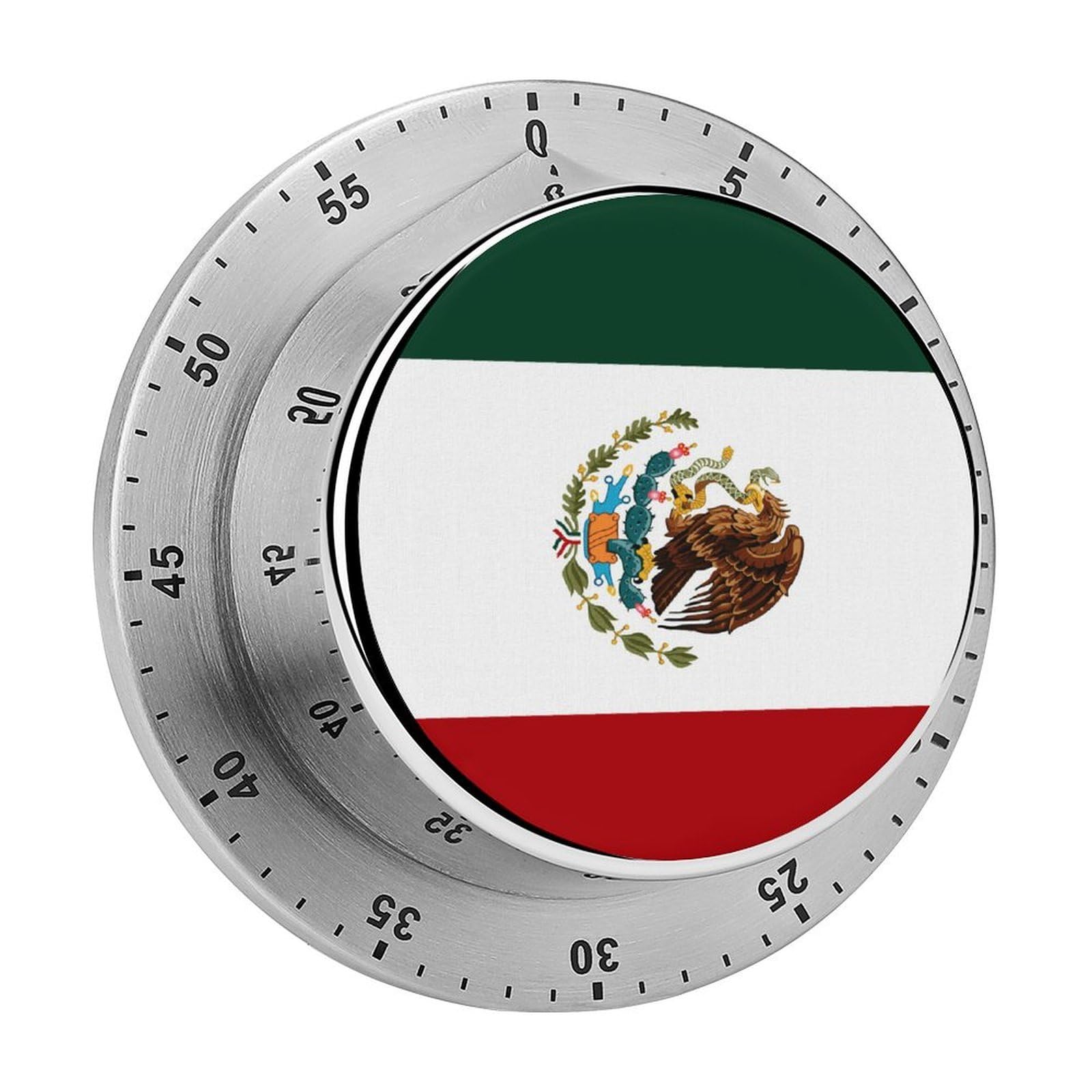 Mexican Flag Circular Rotating Timer, Suitable for Kitchen and Bedroom