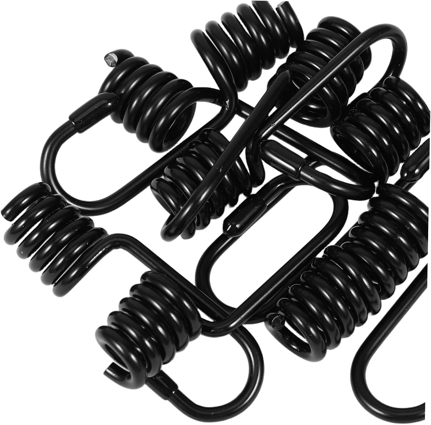 Housoutil 10pcs Multi-Purpose Elastic Rope Hooks Heavy Duty Bungee Cord Hooks for Travel and Camping Plastic Coated for Luggage and Cargo Binding