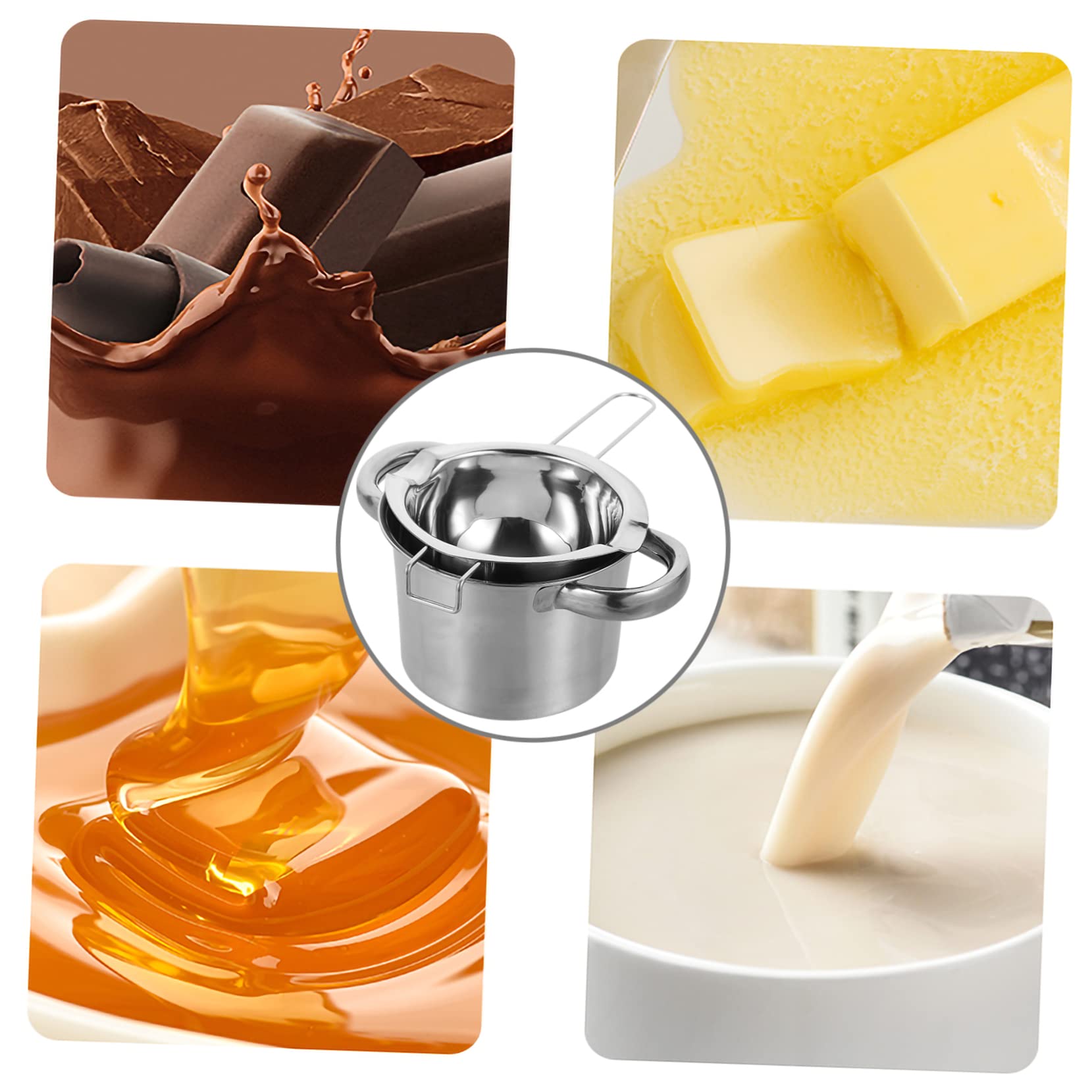 Mikinona Candy Melt Pot Cheese for Butter Heating Professional Double Boiler Pot