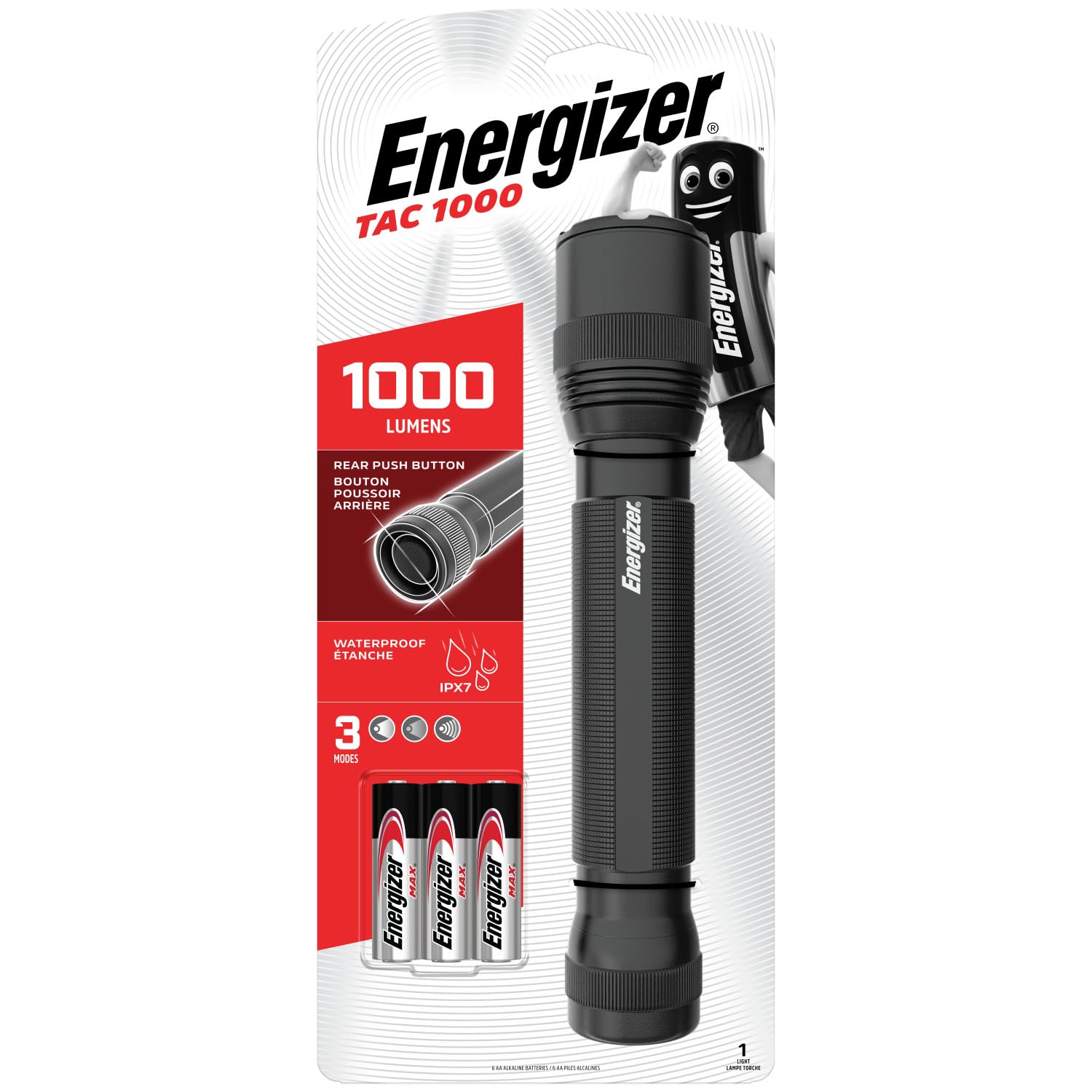 Energizer Torcia Tattica A Led, Batterie Incluse, 1000 Lumen-image