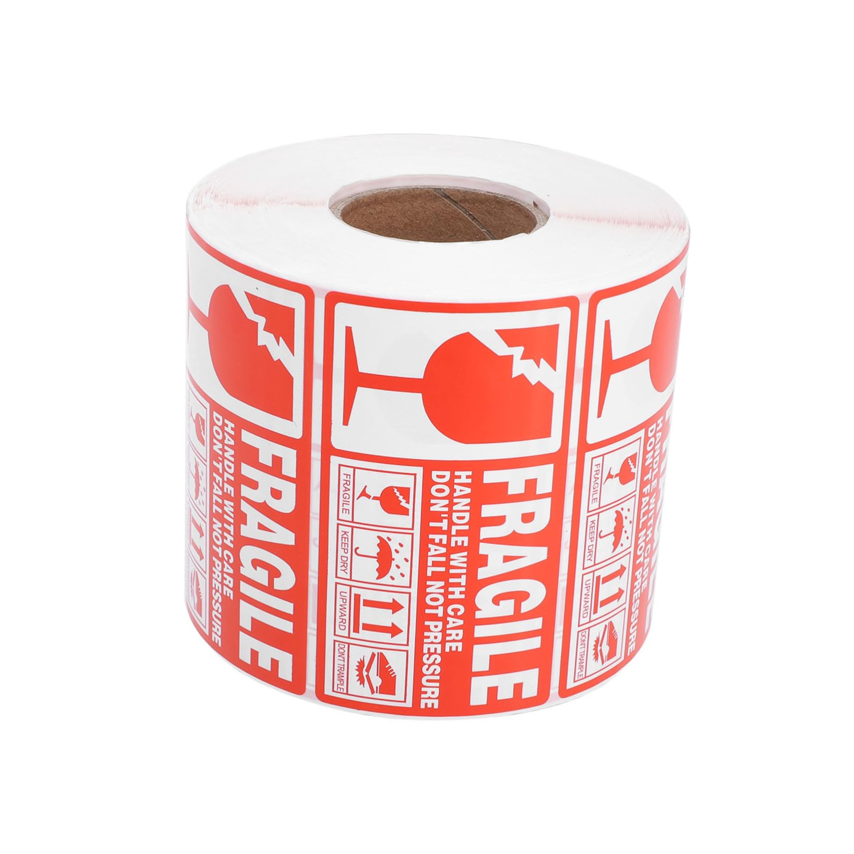 Étiquette Fragile Autocollante Rouge et Blanche Autocollants Avertissement pour Protection Colis Adhésifs Auto Collants pour et Expédition