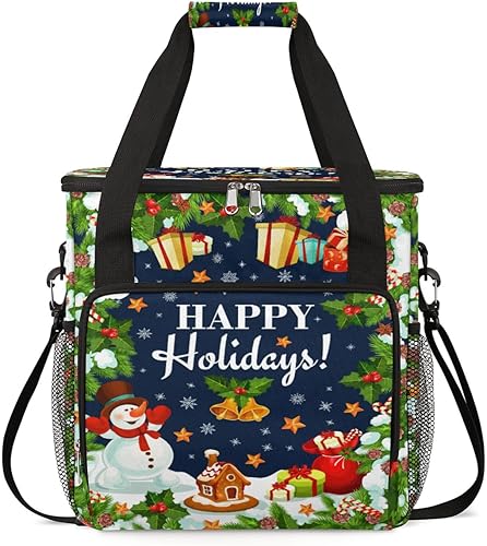 Miniatura 1 de Bolsa de almacenamiento para cafeteras navideñas navideñas, muñeco de nieve, Papá Noel, bolsa de almacenamiento de viaje, compatible con Keurig