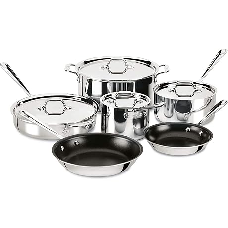 All-Clad Stainless Steel Cookware Set