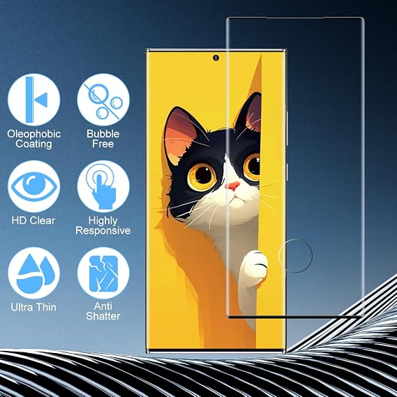 [2 Pack] Screen Protector for Samsung Galaxy Note 20 Ultra, phone screen protector [9H Hardness][3D Curved][Anti-Scratch] glass foil Film