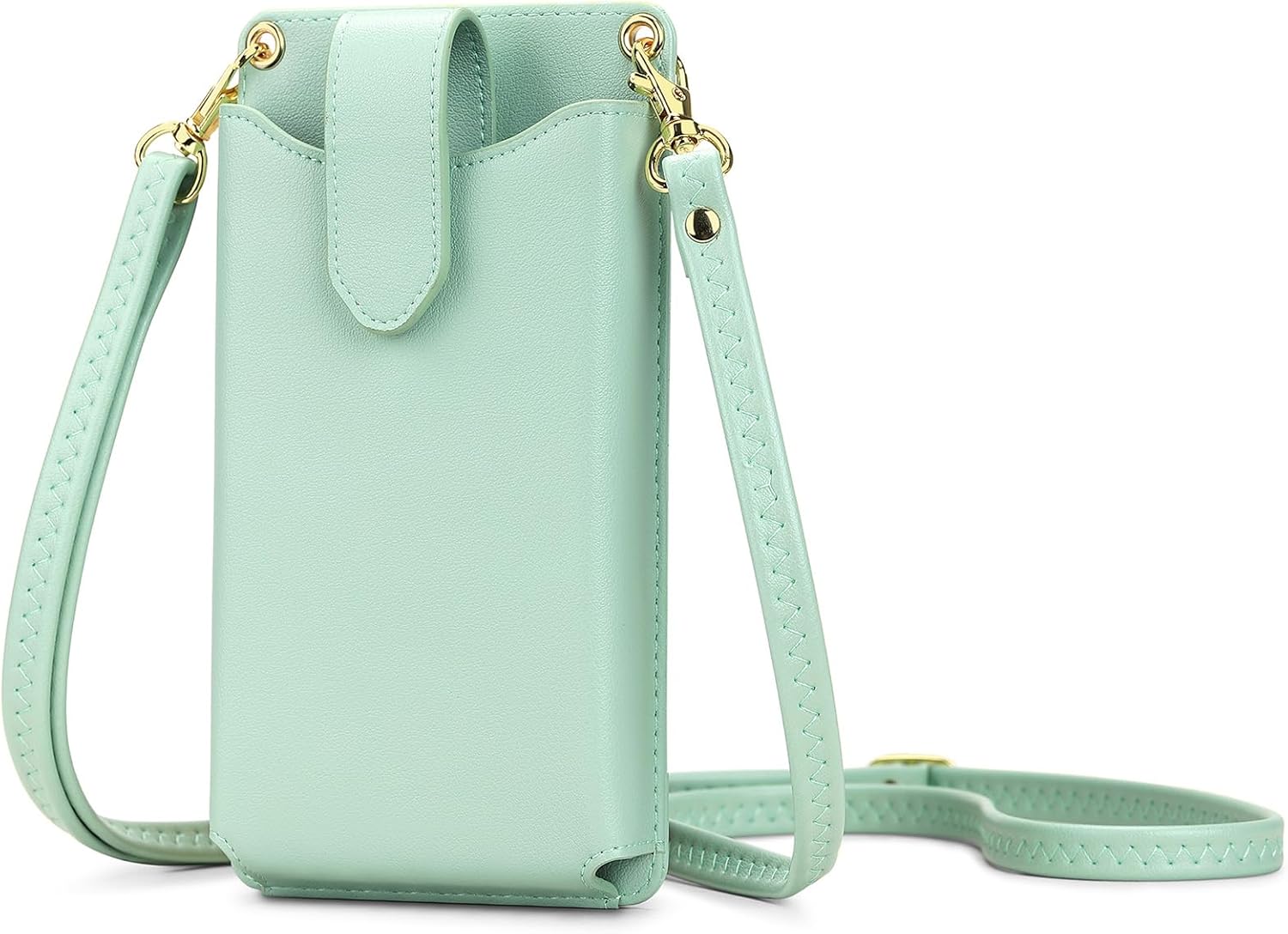 Peacocktion Borsa a tracolla da donna, piccola borsa a tracolla, borsa da polso, con crossbody e polso 2 cinghie, per cellulare da appendere con porta carte RFID, 01-rosa, Utility