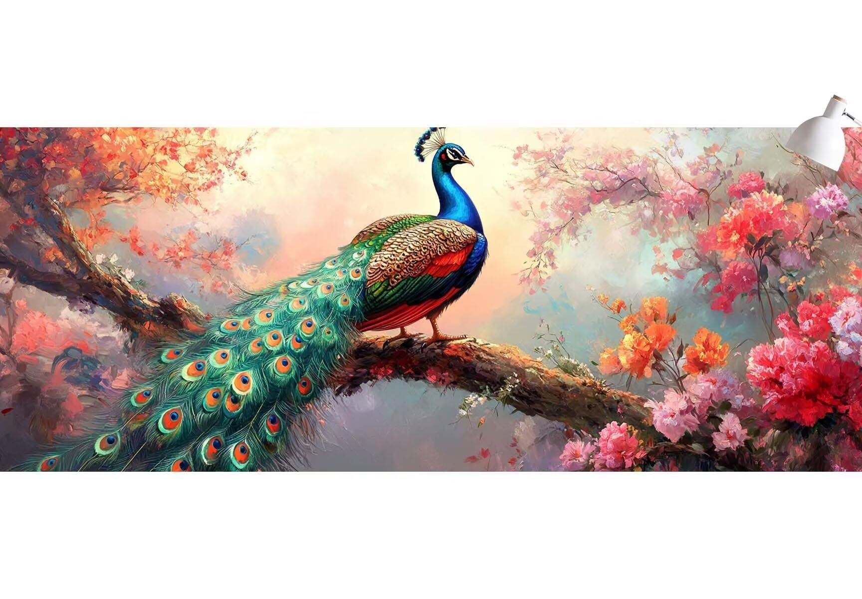 Diamond Painting Fleur Diamond Painting Adulte Paon Diamant Painting Enfant,DIY Peinture Diamant Broderie Kit Complet Diamant Art Set Tableau Perle Decoration Maison Idee Cadeau Femme 70x200cm Z239