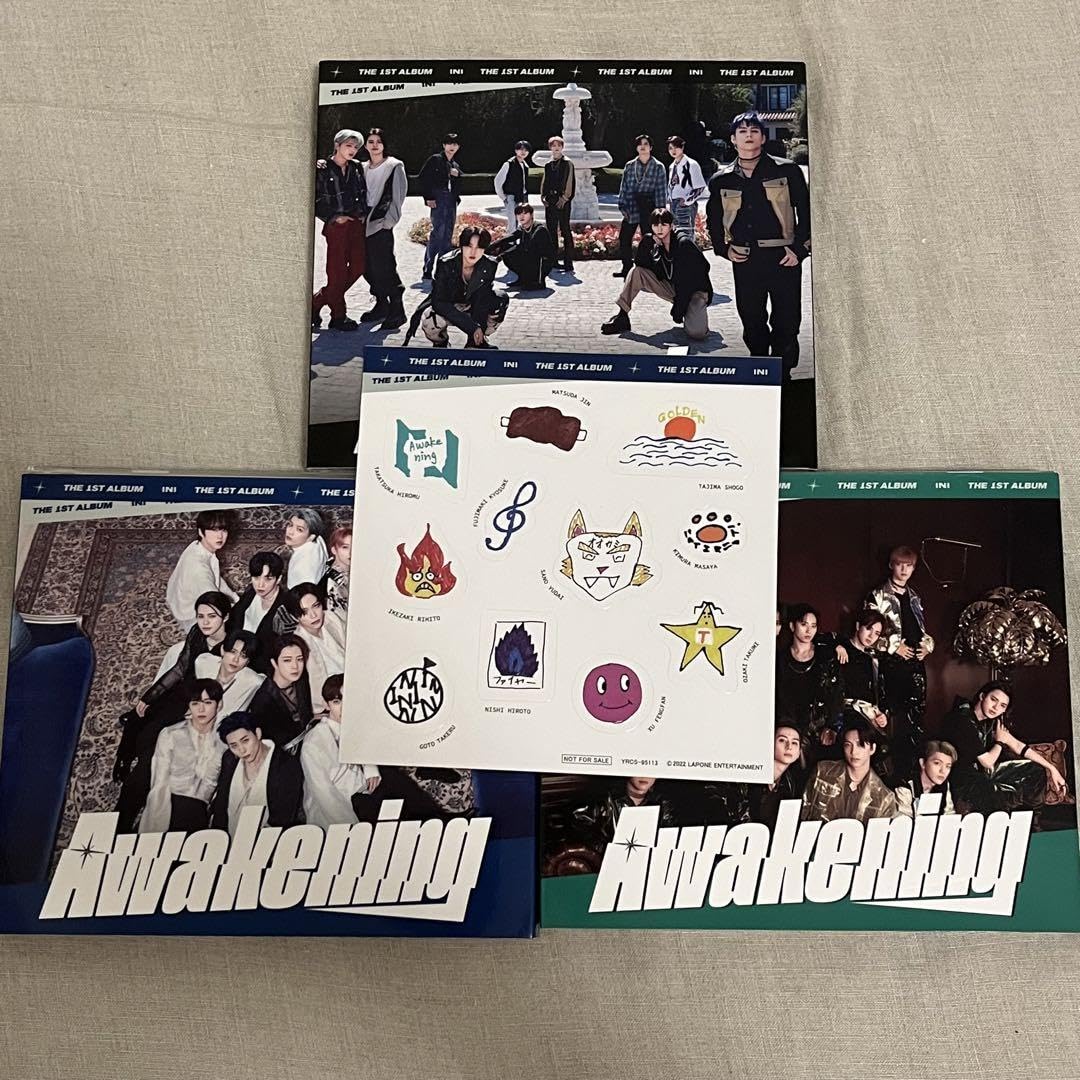 INI 1st album Awakening 3形態セット Amazon.co.jp: 【3形態セット・外付特典あり・初回生産分】INI