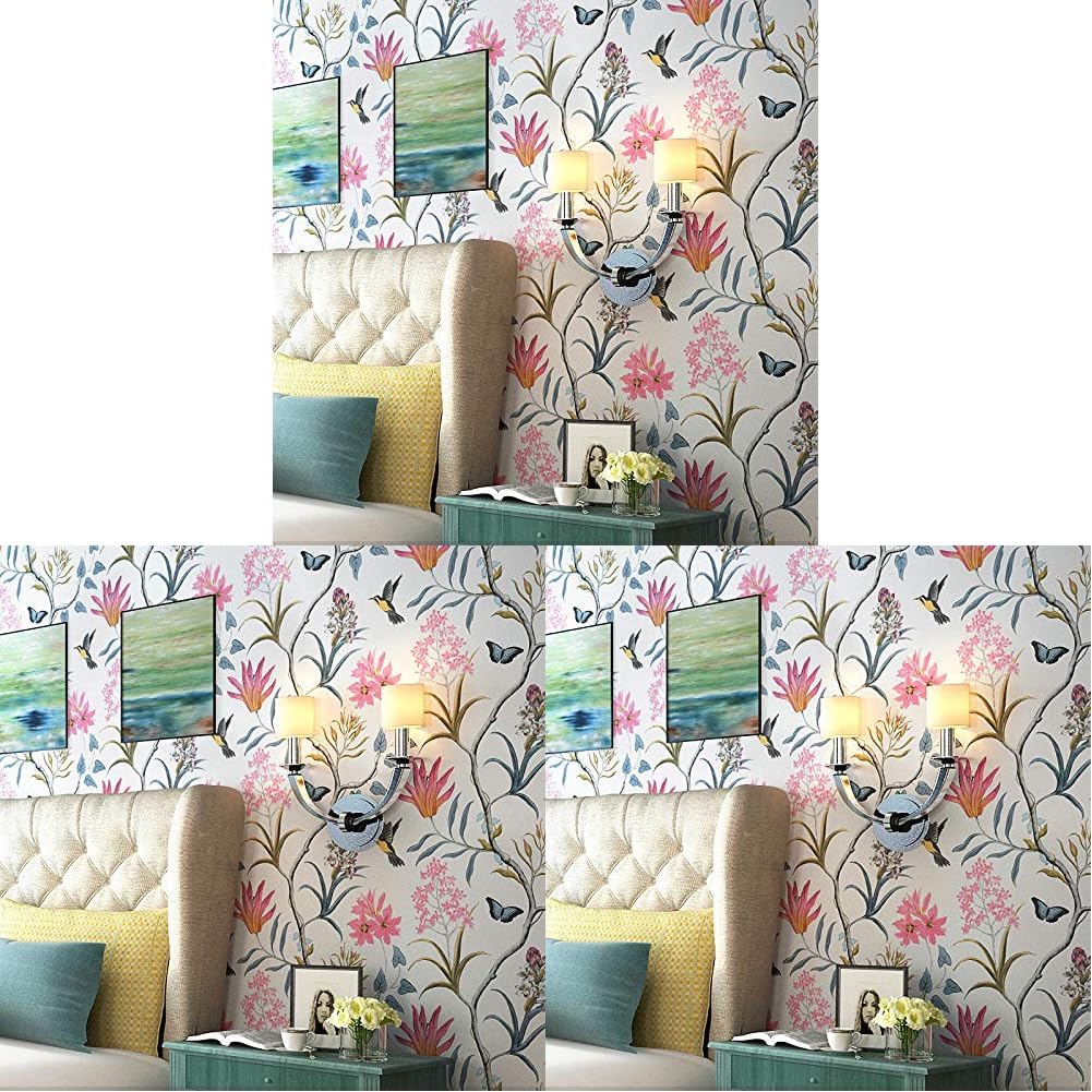 WOW Interiors Branches Floral (200 * 45CM L*W - 9SQFT Approx.) PVC SELF Adhesive Wallpaper Peel and Stick Easy to Stick and Kitchen Bedroom LIVINGROOM CABINE (Pack of 3) (B0D81BHS9K) Amazon Price History, Amazon Price Tracker