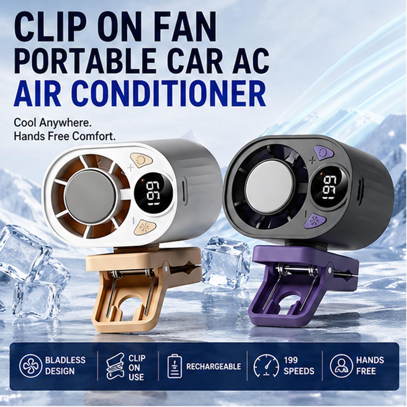 6/8inch Faible bruit 12V Mini ventilateur de voiture à batterie - Chine Ventilateur de voiture et ventilateur à clip prix