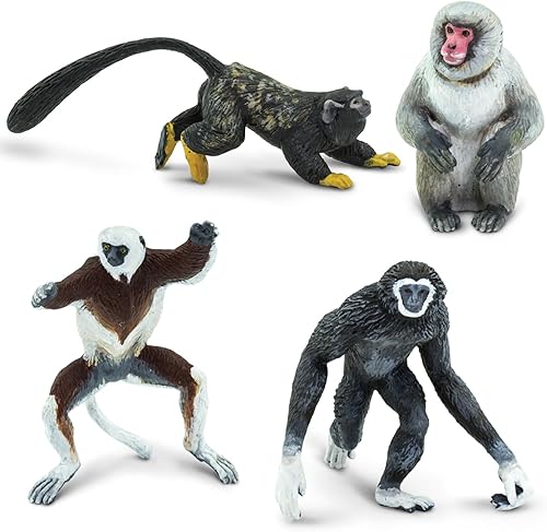 Miniatura 4 de Safari Ltd. Primates TOOB - Figuras de varios monos - Divertido juguete educativo para niños, niñas y niños a partir de 3 años