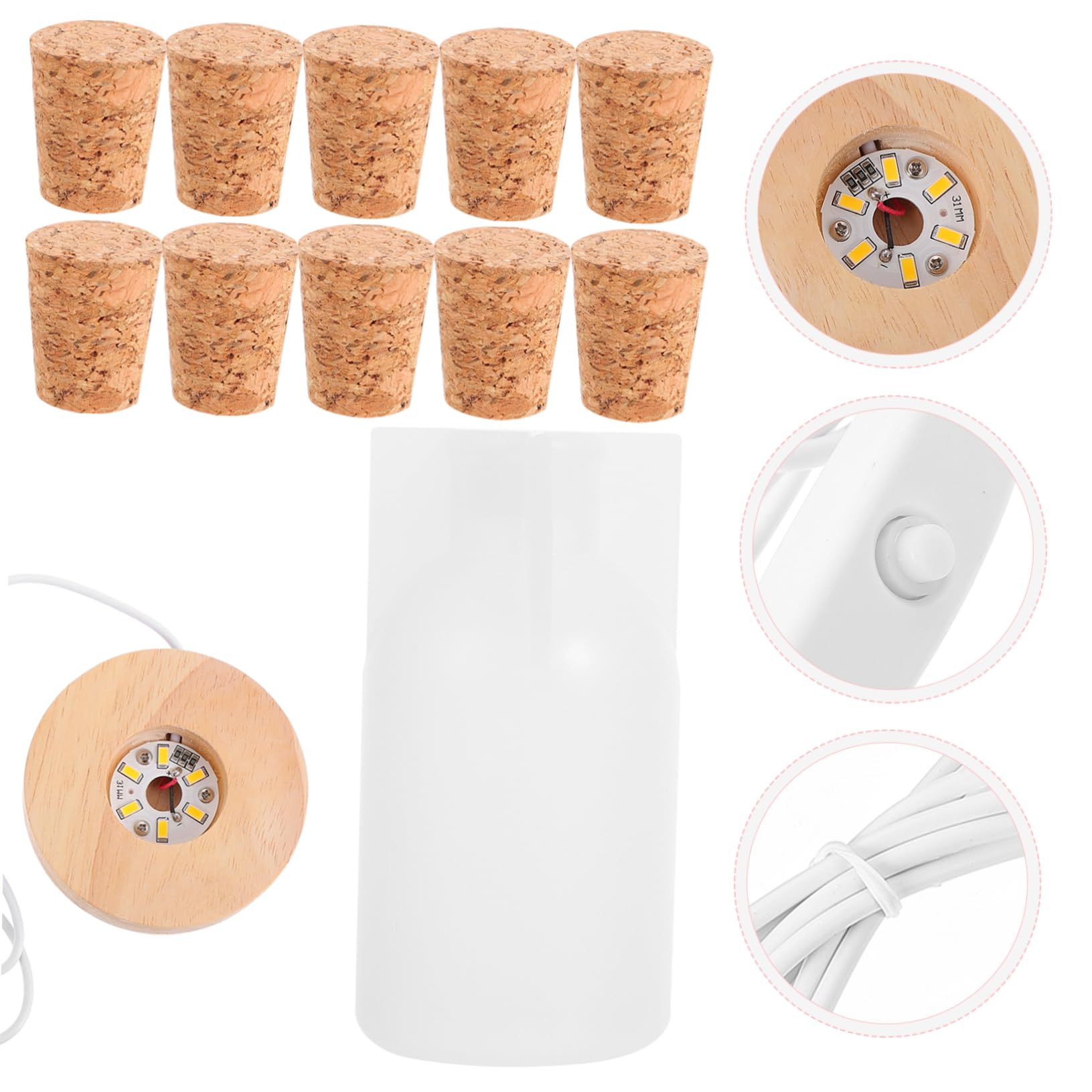 SHINEOFI 2sets Stampo Silicone Per Creazioni Fai Da Te Molds Per Resina Epoxy Luce Notturna Led Design Unico e Riutilizzabile Per Progetti Creativi e Decorazioni Domestiche