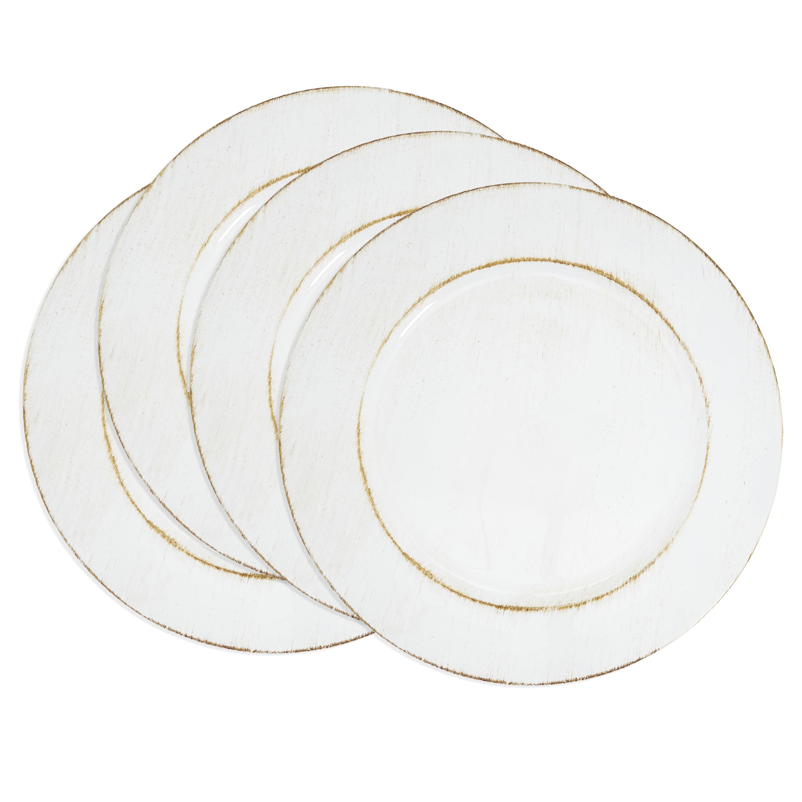 SARO LIFESTYLE Plato de carga envejecido de inspiración vintage (juego de 4)