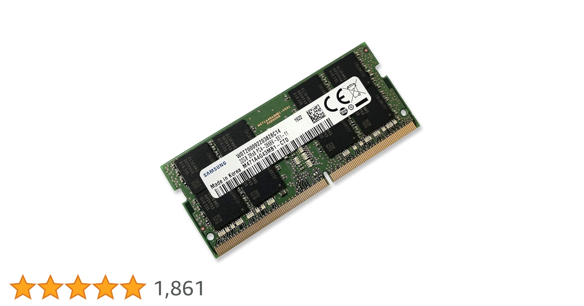 未開封品 Samsung 32GB SO-DIMM DDR4-2666 メモリー Samsung 32GB DDR4 2666MHz RAM Memory Module for Laptops (260