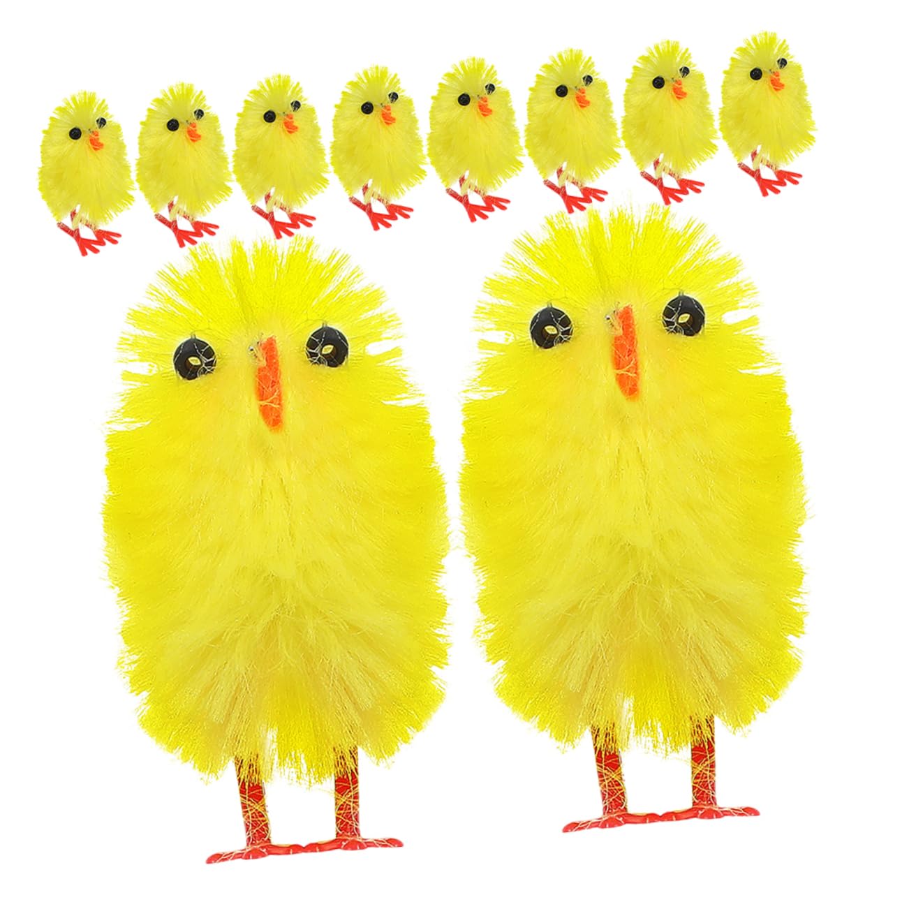 Abaodam 30pièces Lot de Mini Poussins De Pâques pour Décoration De Fête Bricolage Paniers avec Et Jouets