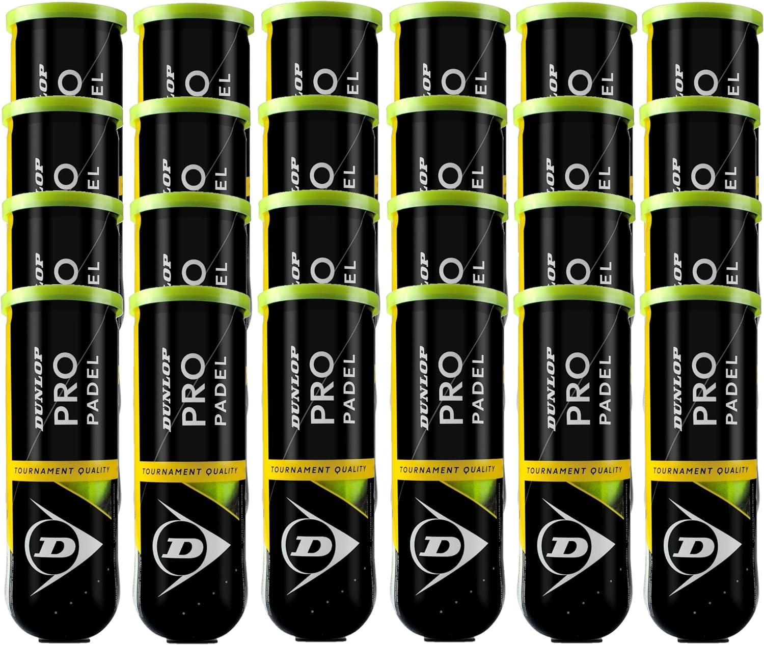 24 Botes de Pelotas Dunlop Padel Pro, Cajon 24 Botes