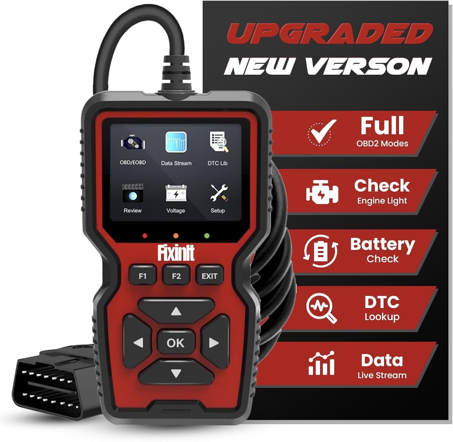 OBD2 Scanner Diagnostic Tool, Universal Truck and Car Code