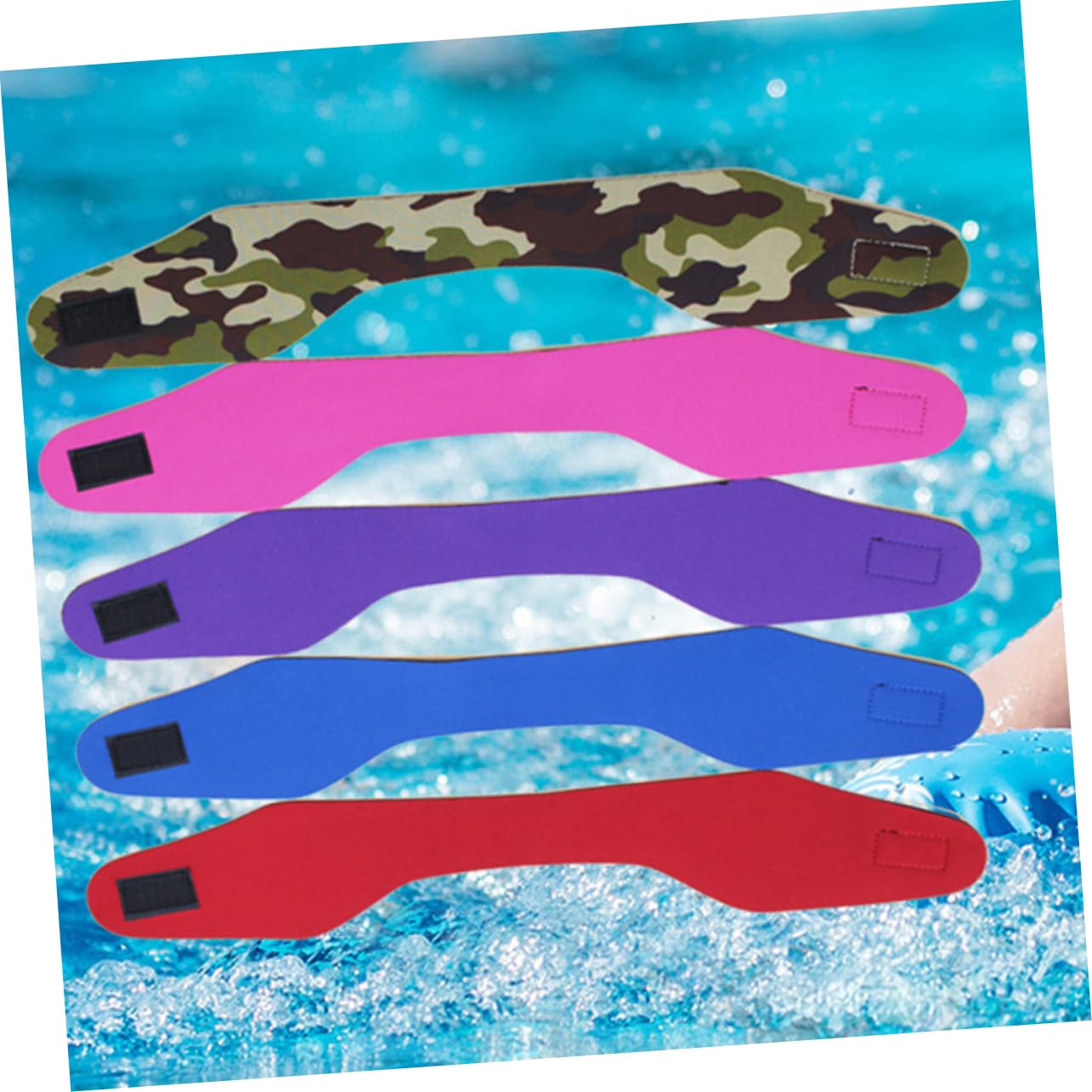 VANZACK 2sets Kids Swimming Earband Unisex Hair Protector Swim Headband Water Activities Headband 3pcs*2