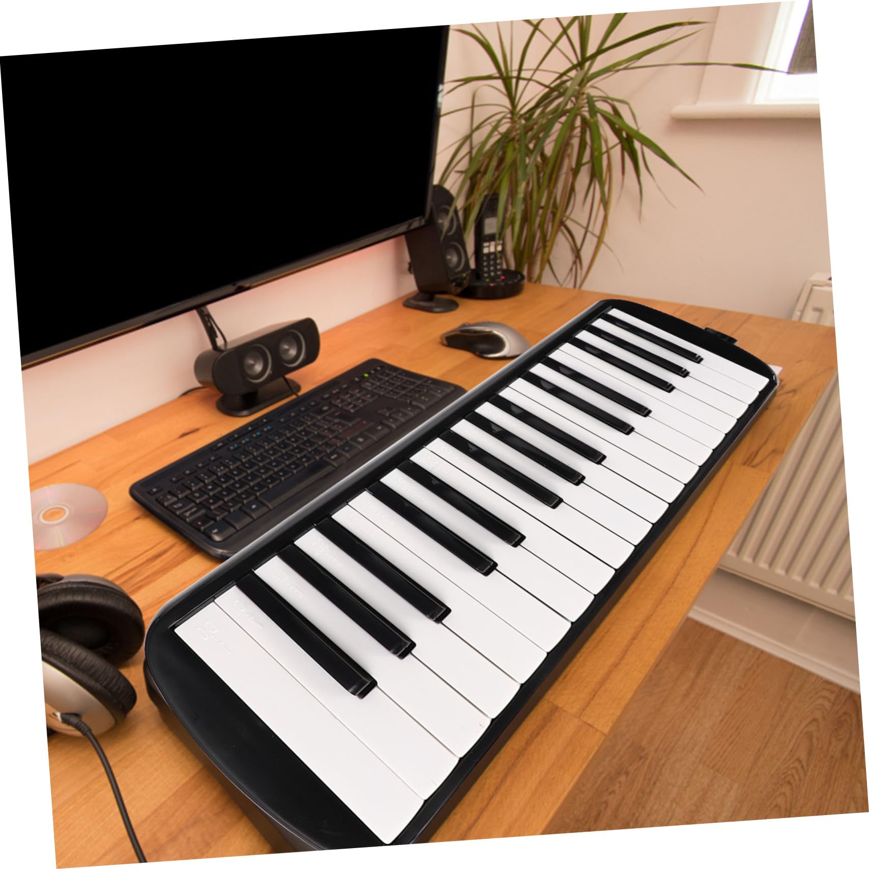 Melodica de Teclas para Adultos Instrumento Musical Portable para Principiantes y Desarrollo de Musicales