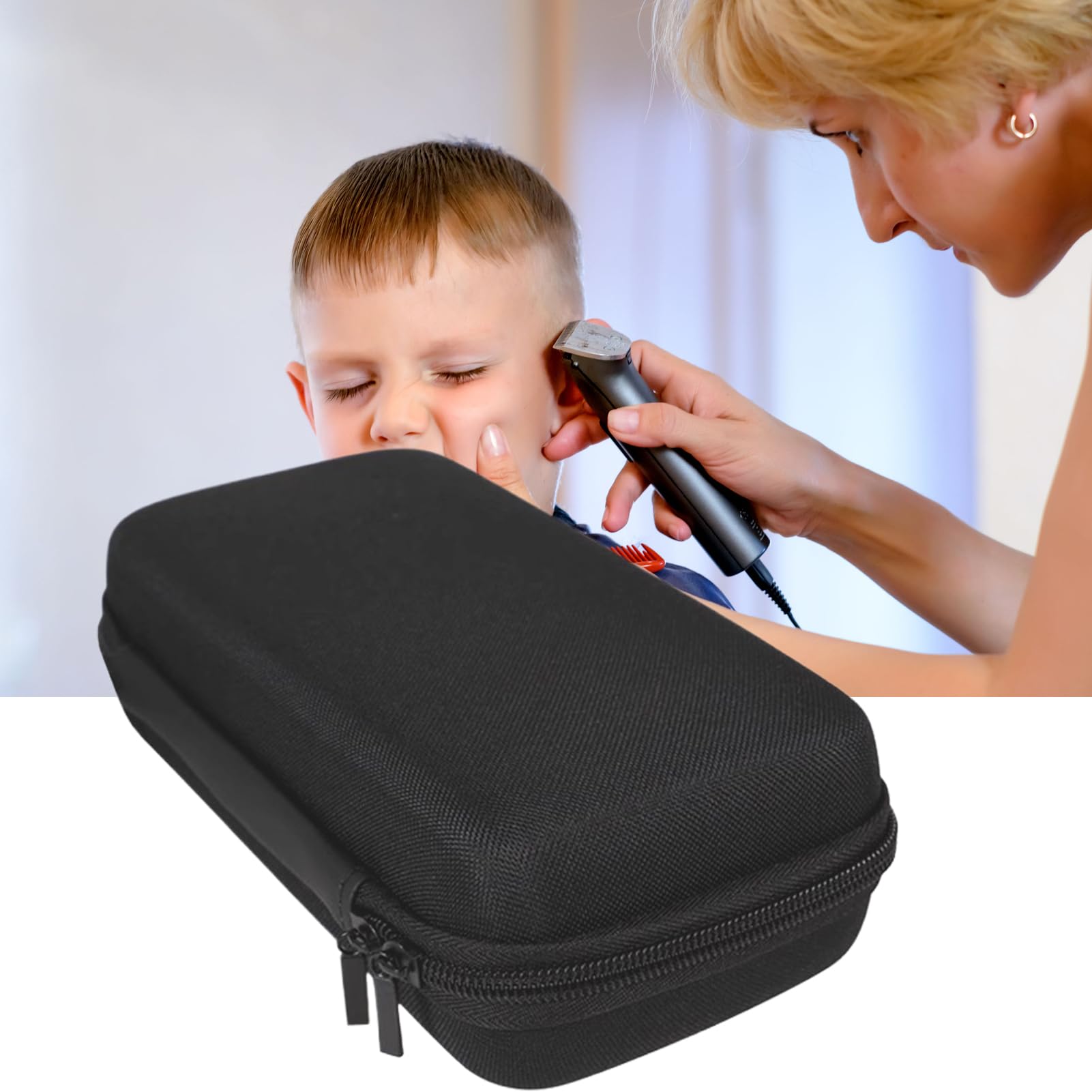Organizator do strzyżenia włosów, etui do przechowywania maszynek do strzyżenia włosów, etui na fryzjera, twardy futerał na podróż, pudełko do trymowania włosów, przenośne pudełko do pielęgnacji