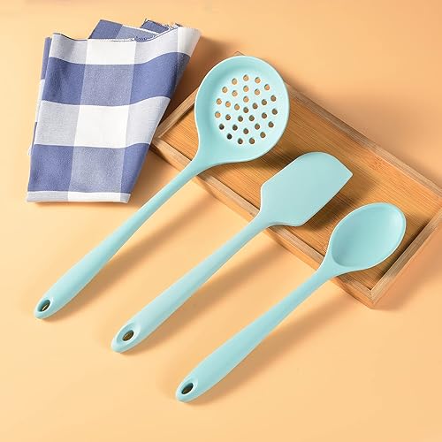 Miniatura 4 de P&P CHEF - Juego de 11 utensilios de cocina resistentes al calor, utensilios de cocina antiadherentes, espátula, servidor de pasta, cucharón