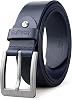 Buffway Mens Full Grain Leather Belt Solid One-Piece Leather, 1.5 Wide for Jeans & Business Casual, Gift Box Included