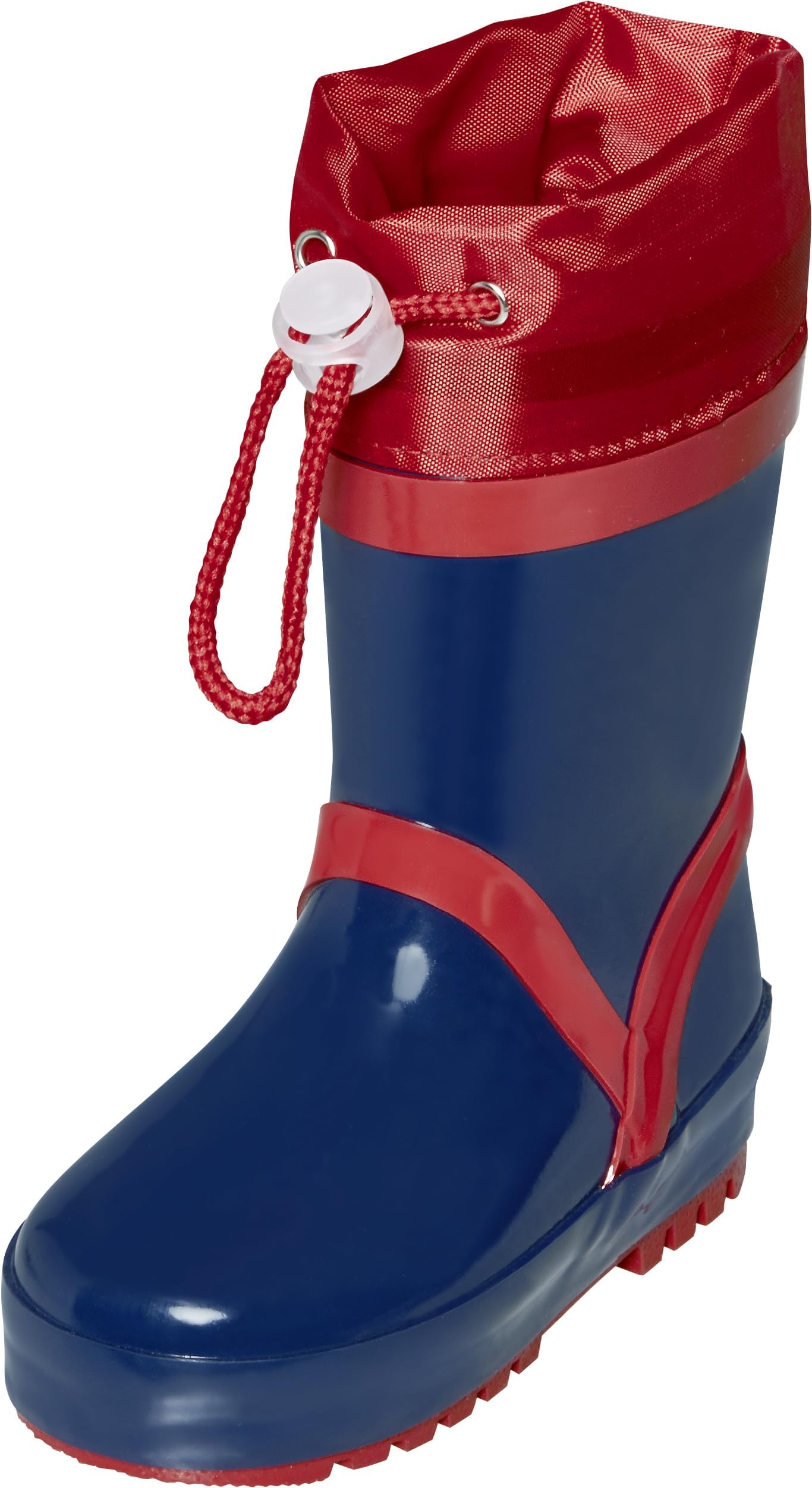 Playshoes Unisex Children's Natural Rubber Lined Wellington Boots, navy, 6 UK Child