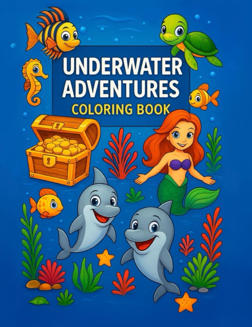 Underwater Adventures: Coloring Book
