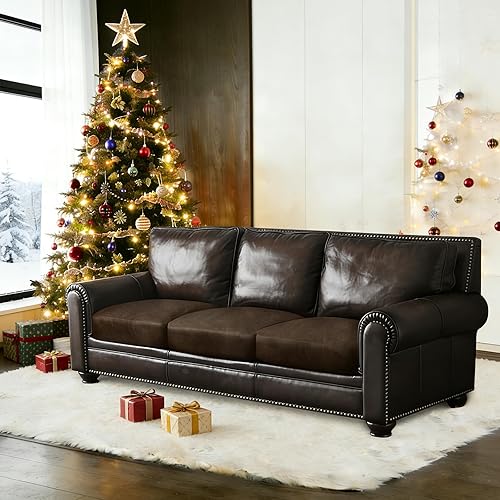 Miniatura 2 de Fundas de cojín de sofá con aspecto de cuero, juego de fundas de asiento de sofá, protector de muebles para sillón seccional, sofá biplaza para