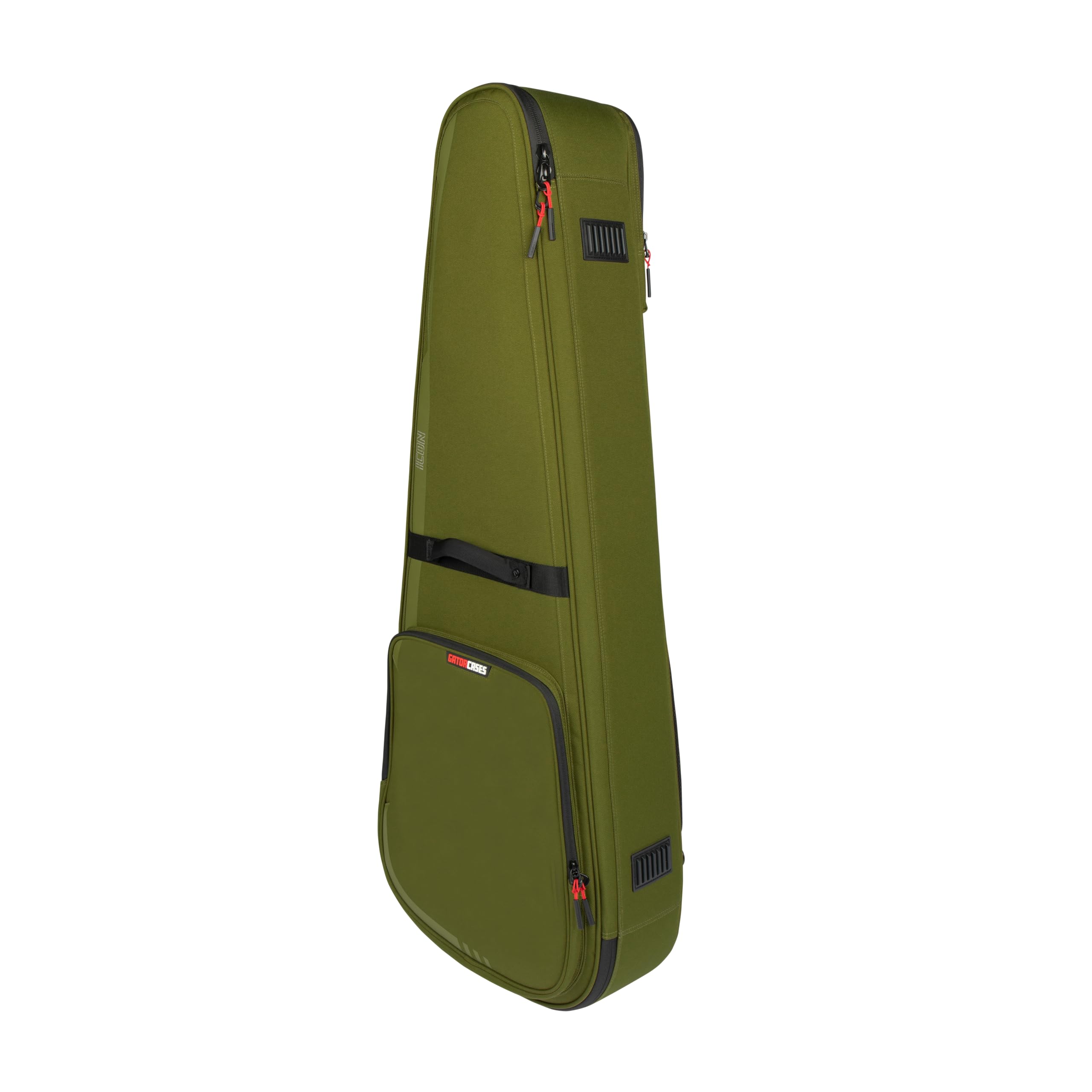 Gator Cases ICON Series Premium Weather Resistant Gig Bag for Acoustic Guitars with TSA Luggage Lock-Friendly Zipper Pulls; Green(G-ICONDREAD-GRN)