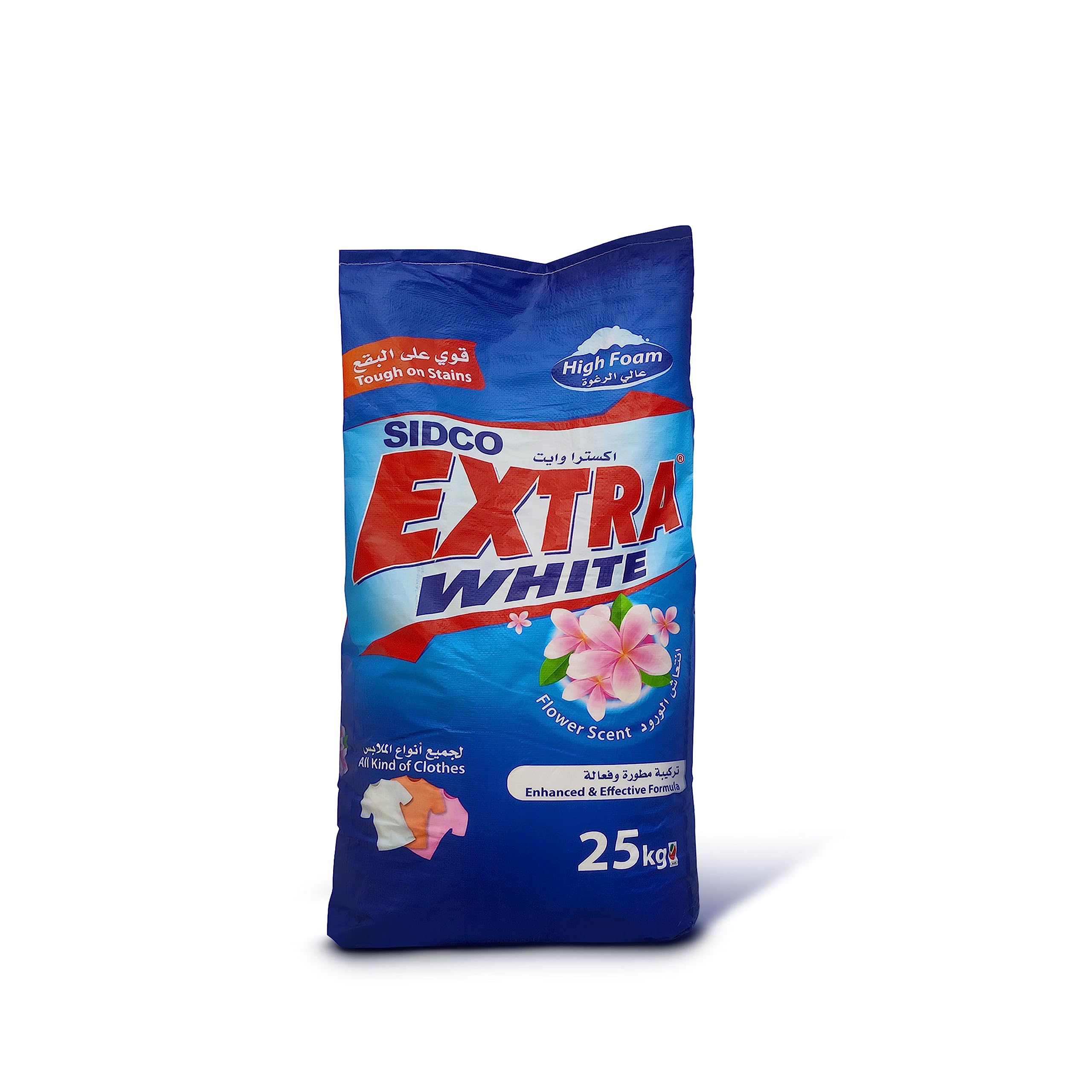 Extra White Powder Detergent - Flower HF - 25 Kg