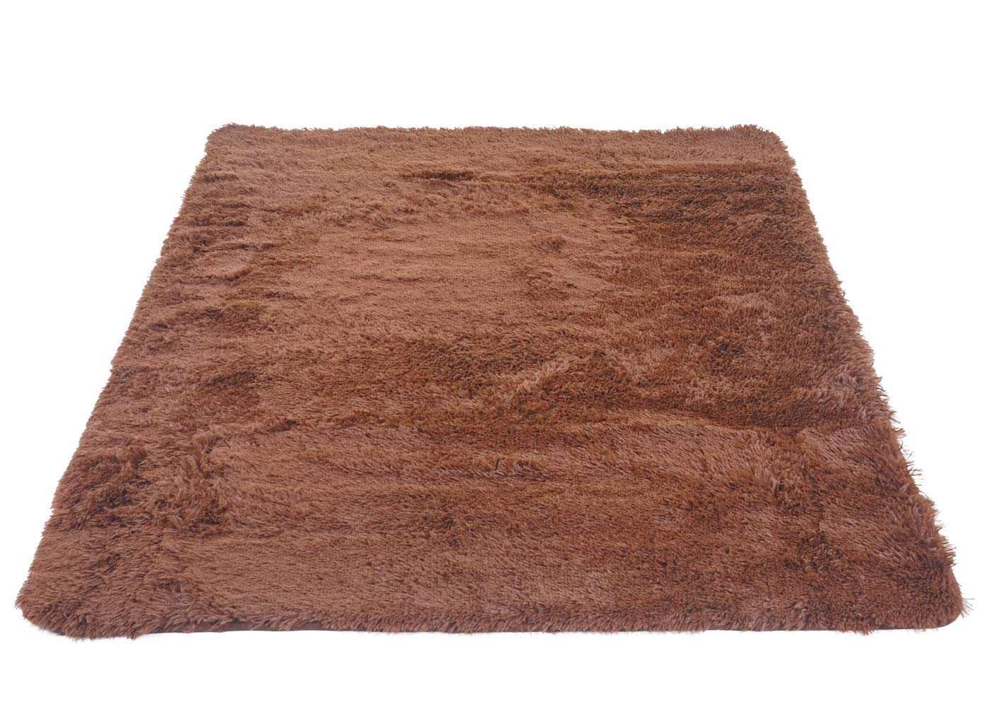 Mendler Dywan HWC-F69, chodnik shaggy, wysokie runo, tkanina/tkanina, puszysty, miękki, 230 x 160 cm, ciemnobrązowy