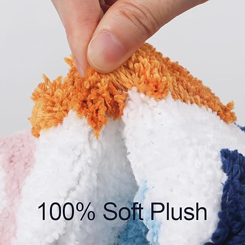 Miniatura 5 de Alfombras de baño de 32 x 20 pulgadas, suaves, absorbentes y antideslizantes, lavables a máquina con diseños de letras coloridas para bañera, ducha