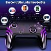 Reddening Switch 2 Controller 2 Stück mit Ladestation Switch Controller für Switch 2/Switch/Lite/OLED/PC Switch 2 Pro Controller mit RGB/Wake-up/Gyro-Achse/Dual-Vibration/Turbo/Screenshot