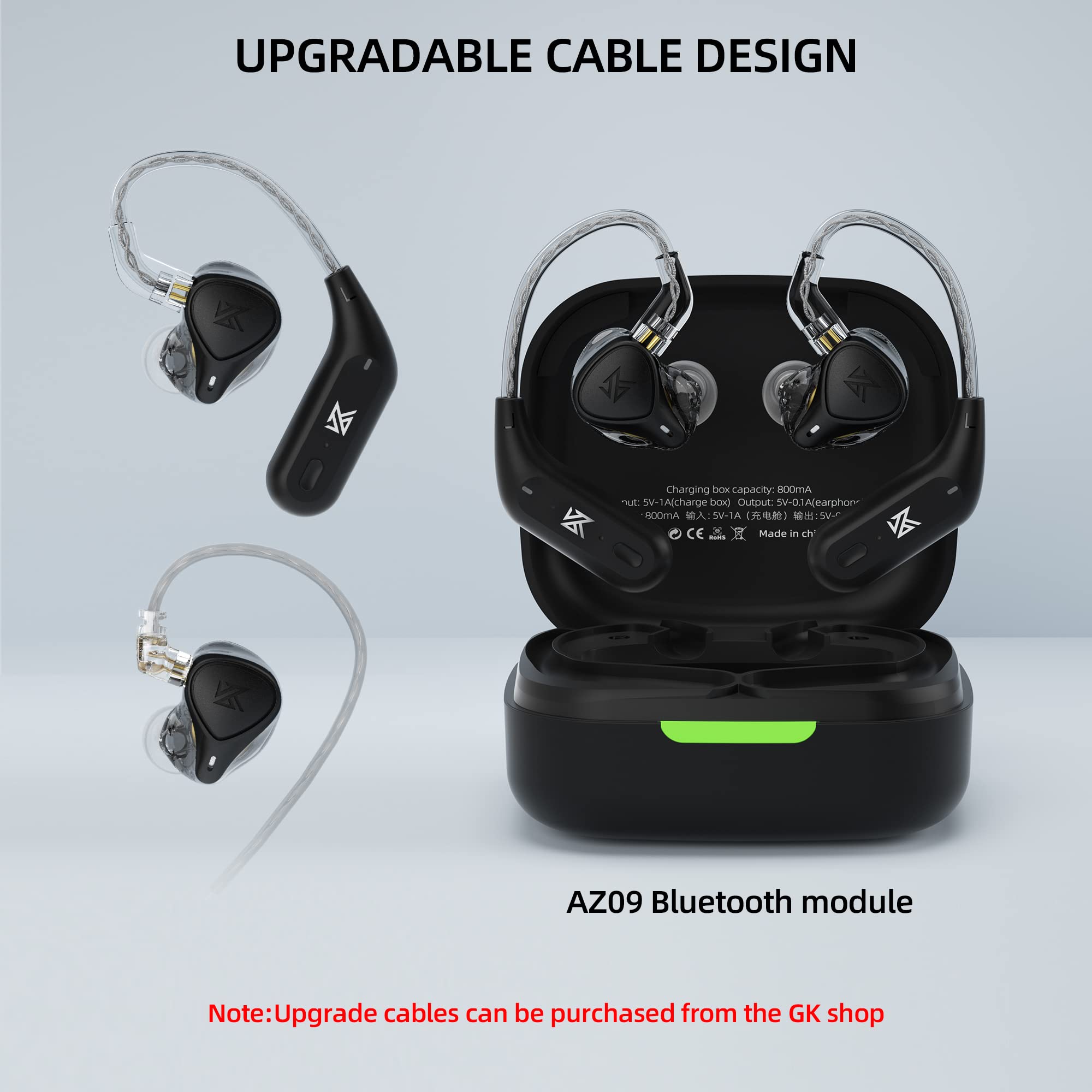 Fones de ouvido intra-auriculares KZ x Crinacle CRN (ZEX Pro) com