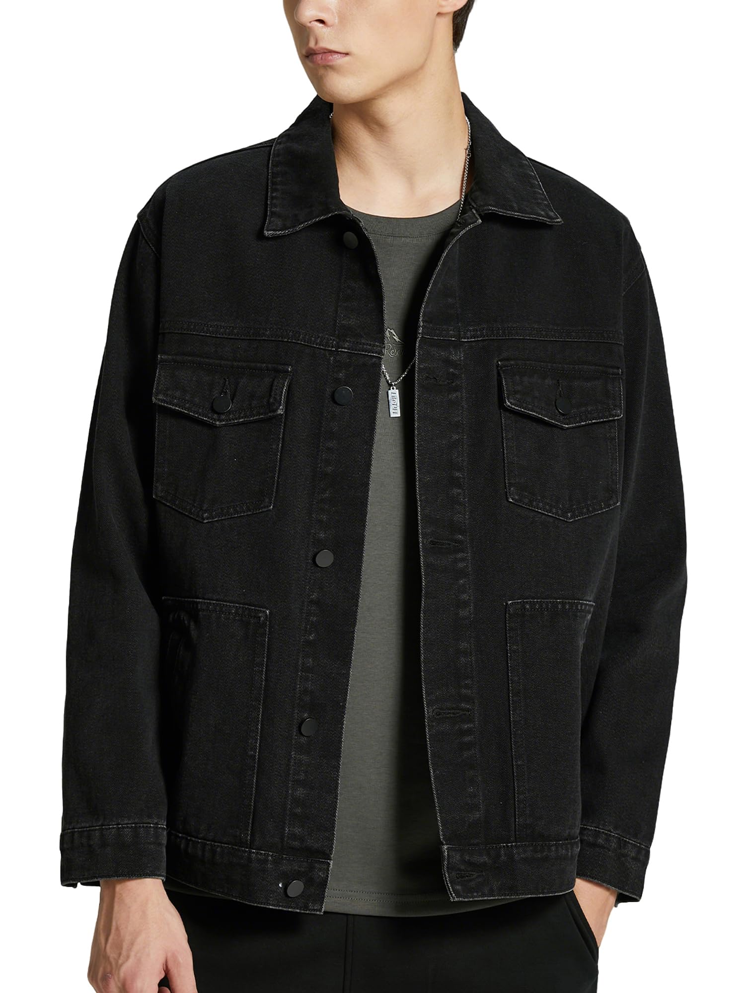 Photo 1 of ZVX Men's Denim Trucker Jacket