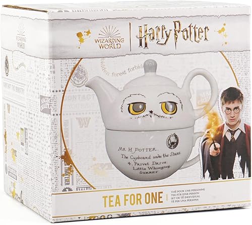 Miniatura 2 de Harry Potter Hedwig - Juego de té, té para uno, búho Hedwig, taza de Harry Potter - Tetera para uno - Tetera pequeña