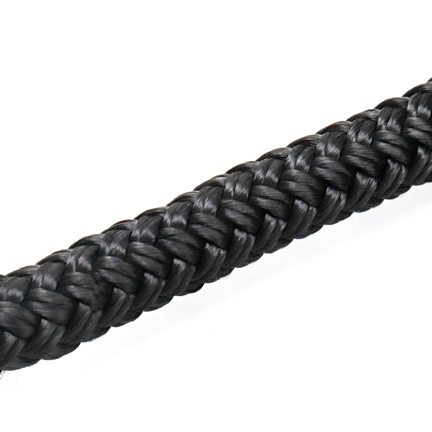 QWORK Festmacherleine, ankerleine, Seil, Flechtleine, mit 30cm Auge gespleißt, 10mm x 4.5 m, 4 Pack