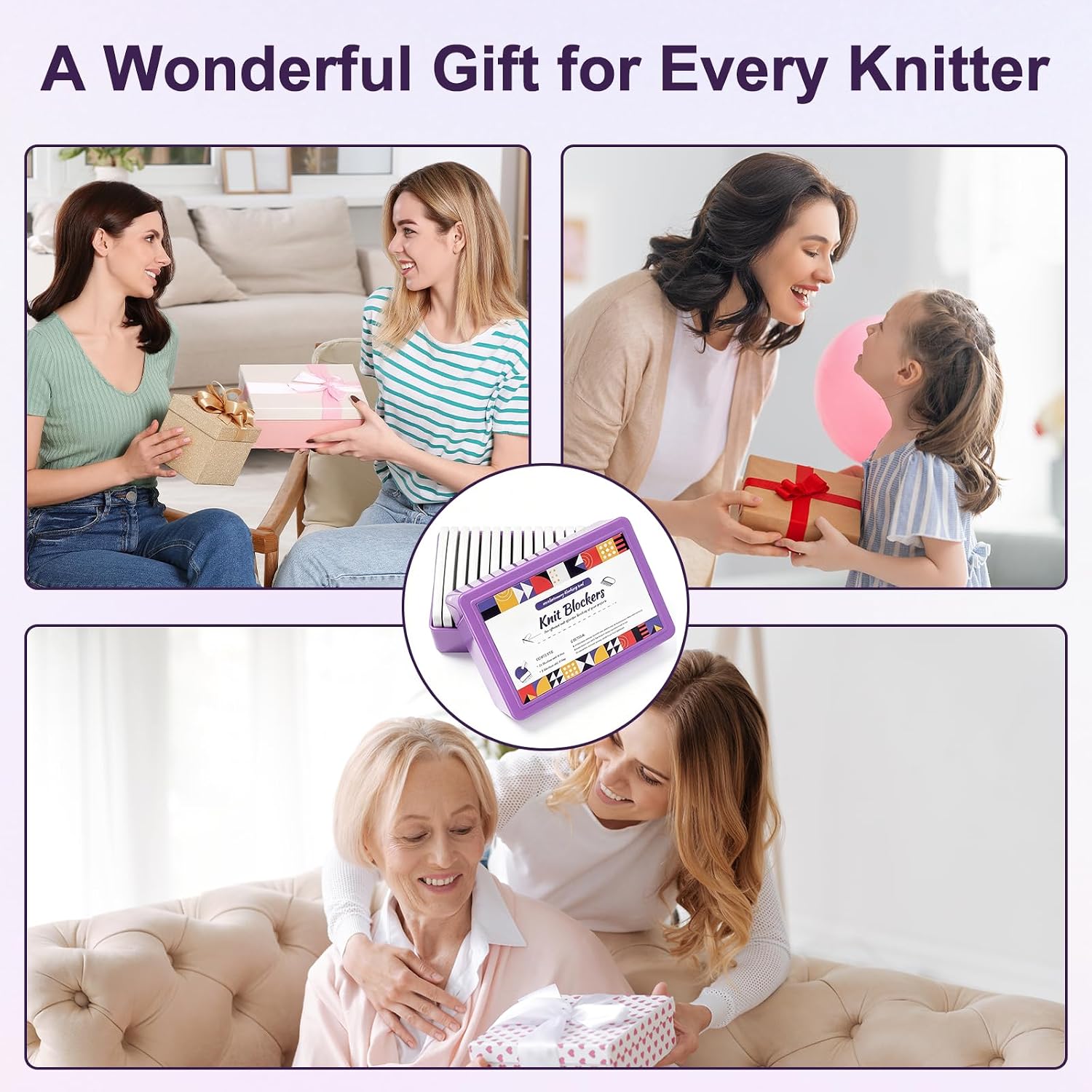 120PCS Knit Blocking Pins Kit, Knit Blockers, Knitting Block Tool