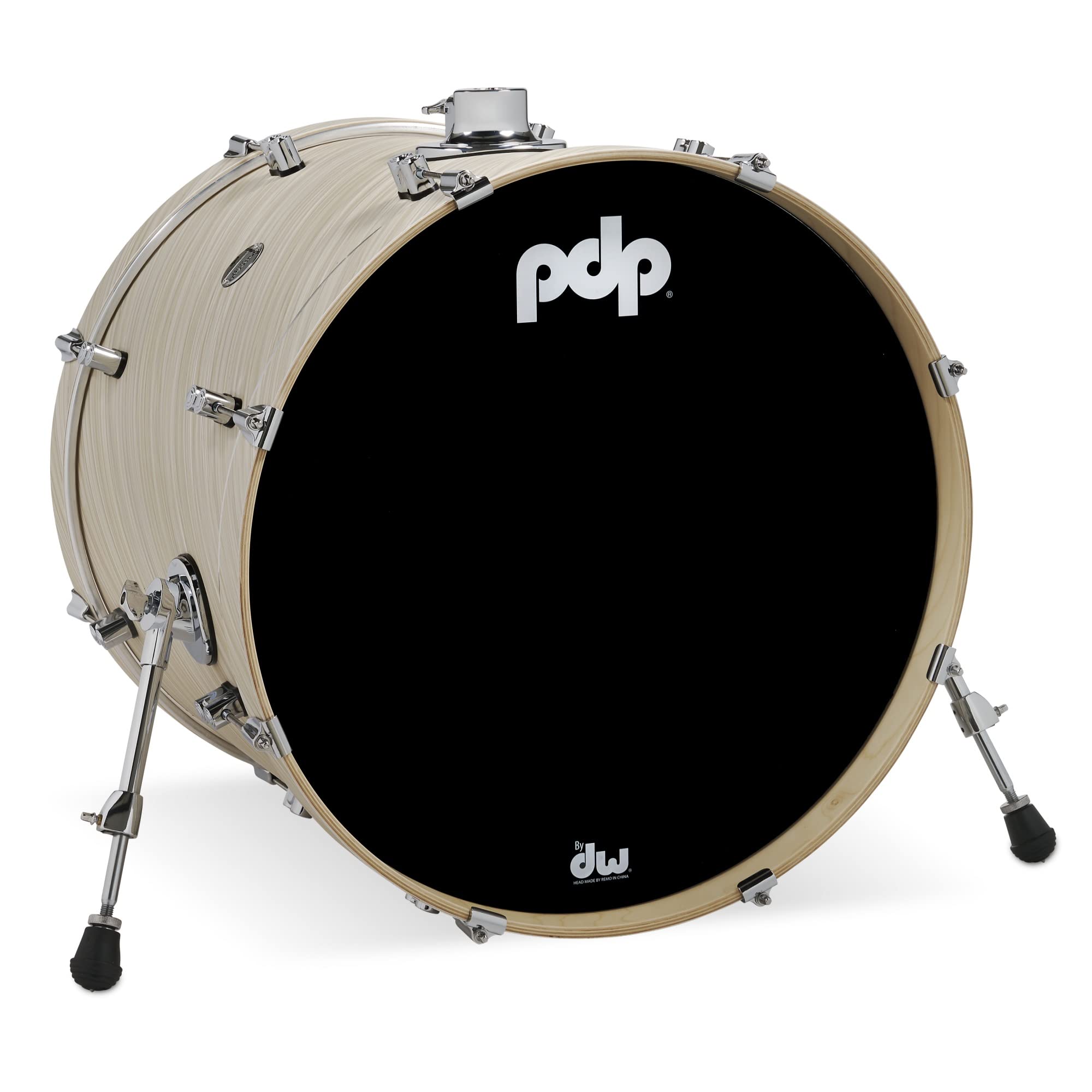 Pacific Drums Concept Maple Bass Drum, 22" x 18", Twisted Ivory Finish Ply