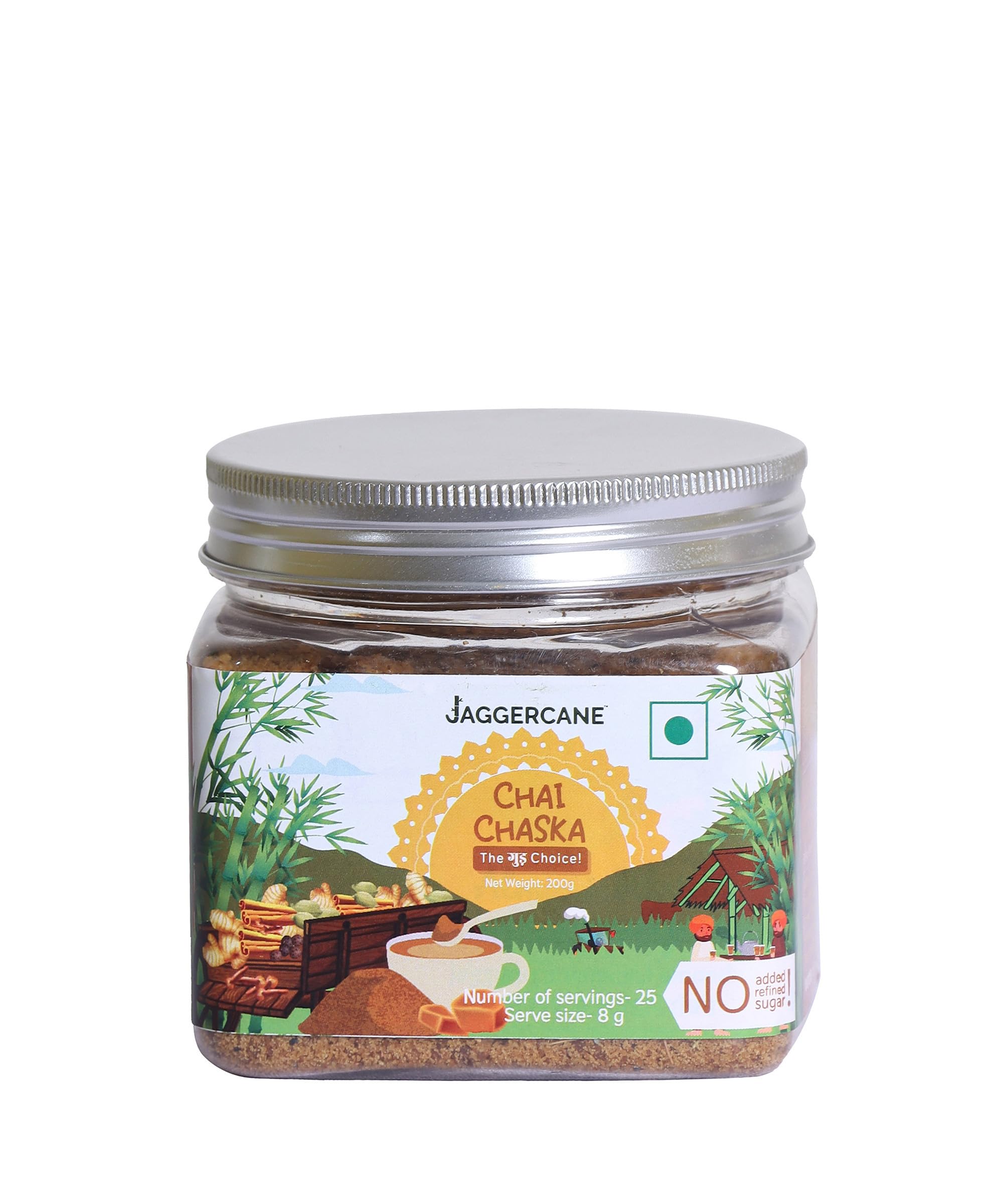 jaggercane Premium Chai Chaska | 200Gm Chemical Free, Gluten Free, Vegan, Gur/Gud Vali Chai/Tea Enhancer/Masala Chai Tea (B0CMZHZZ4K) Amazon Price History, Amazon Price Tracker