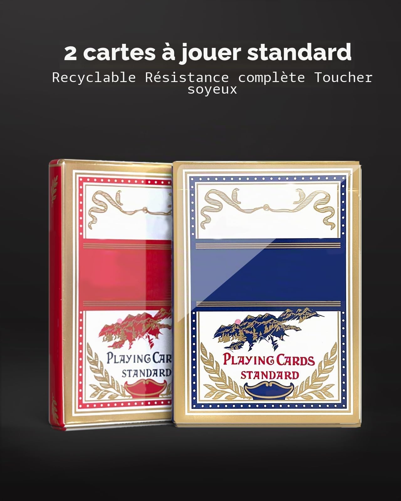 HEITOK Mallette Poker 500 Jetons sans Valeur 11.5g Fer Jeu de Poker Casino | mises libres par couleur, 2-10 joueurs, cartes papier, 5 dés, Dealer/Blind, règles maison, cave, points, side pots