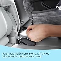 Vista 3 de Graco TurboBooster 2.0 LX Asiento Elevador de Respaldo Alto con Sistema Latch, Gannon; asiento de auto de transición de bebé a niño pequeño, seguro