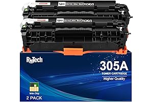 305A Black Toner Cartridge, Compatible for HP 305X Black Toner CE410A CE410X