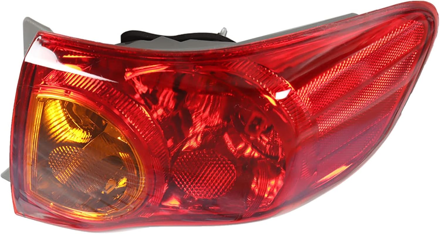 Outer Piece Tail Light Assembly Replacement for Corolla 2009-2010 OE-Style Right Side