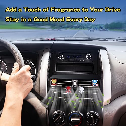 Miniatura 5 de Decoración de ventilación de aire, bonito clip de ventilación decorativo de superhéroes para automóviles, dormitorio u oficina [Thor] Hombre