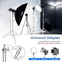 Vista 5 de Neewer – Soporte para luz de acero inoxidable de 3m/118", trípode de fotografía resistente acolchado con adaptador de rosca universal de 1/4" a 3/8
